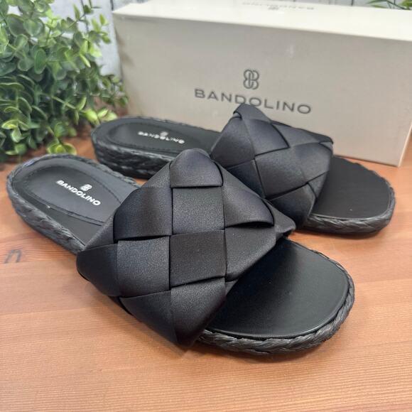 Bandolino Women's Deedee Woven Upper Espadrille Slide Sandals Size 10 - Picture 3 of 9
